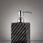 Black Marble Stripes Soap Dispenser