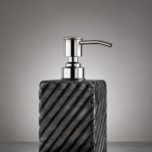 Black Marble Stripes Soap Dispenser