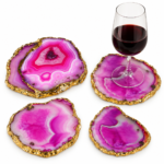 Coasters Pink Agate