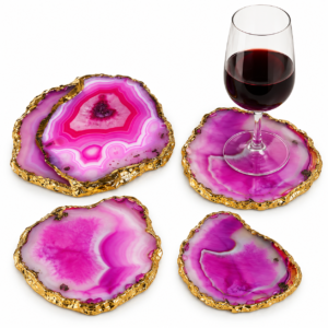 Coasters Pink Agate