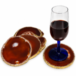 Coasters Agate Red