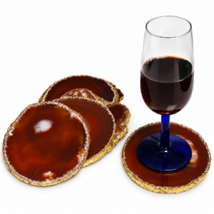 Coasters Agate Red
