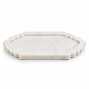 Platter White Marble M126