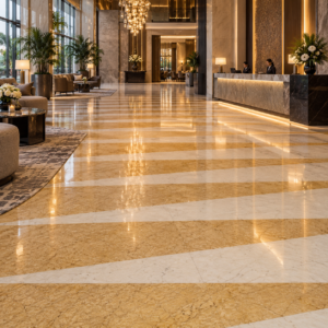 Marble Flooring with Inlay