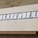 Marble Inlay Console Top with Mother of Pearl and Swarovski - View 6
