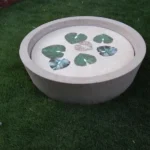 stone plus india sandstone urli with marble inlay