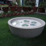 stone plus india sandstone urli with marble inlay
