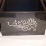 opulent homes planters in black marble