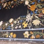 Marble Inlay Intricate Black Dining Tabletop - View 9
