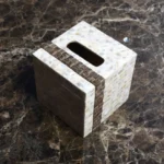 opulent homes white mother of pearl taadiwood tissue box 666