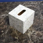 opulent homes tissue box white mother of pearl 666