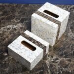 opulent homes white mother of pearl taadiwood tissue box 666