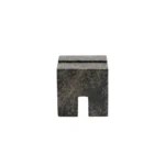 opulent homes green bidasar cube shape paper weight