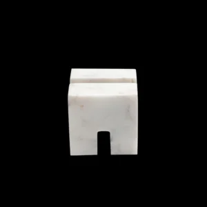opulent homes white pearl cube shape paper weight