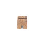 opulent homes brown bidasar cube shape paper weight