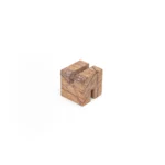 opulent homes brown bidasar cube shape paper weight