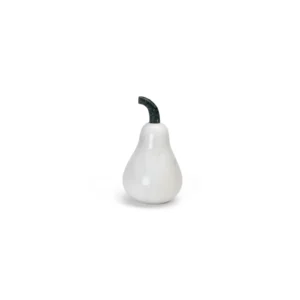 stone plus india white marble pear a showpiece