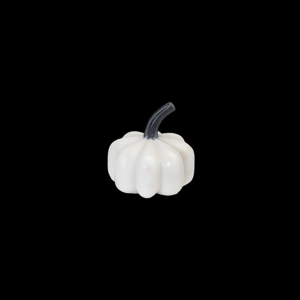 opulent homes white marble pumpkin a show piece