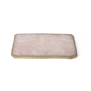stone plus india rose quartz platter