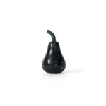 stone plus india black marble pear a showpiece