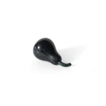stone plus india black marble pear a showpiece
