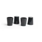 stone plus india black marble shot glasses set of 2