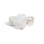 opulent homes alabaster glasses