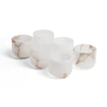 opulent homes alabaster glasses