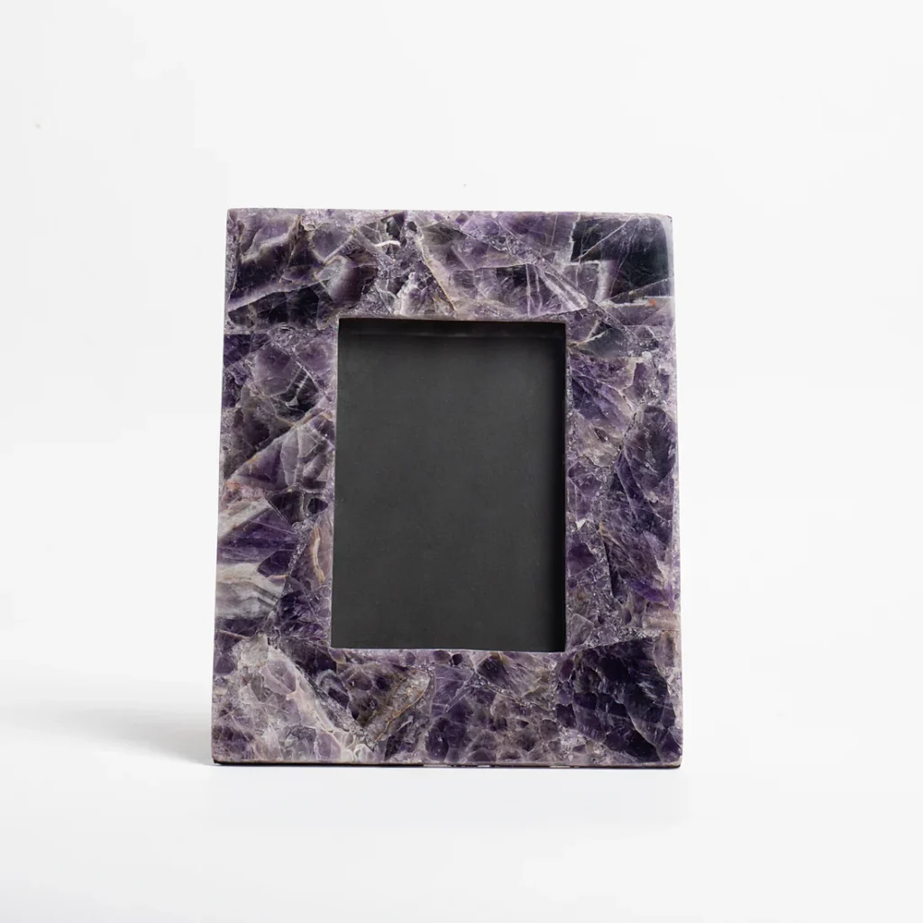 stone plus india amethyst photo frame
