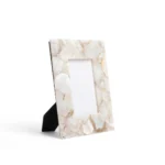 stone plus india white agate photo frame