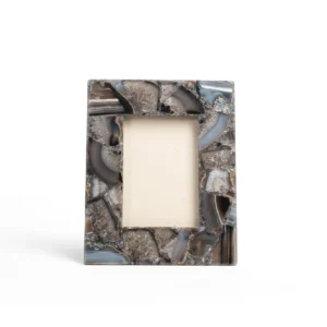 stone plus india black agate photo frame