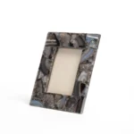 stone plus india black agate photo frame