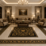 Stone Plus India Full Arabic Pattern Marble Inlay with Tigers eye - View 2