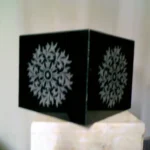 opulent homes black marble hand etched planter