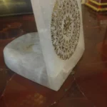 opulent homes alabaster l shape tealight mandala