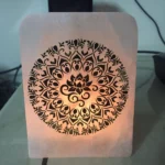 opulent homes alabaster l shape tealight mandala