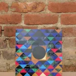 stone plus india marble inlay wall mural/s h raza artwork /triangles