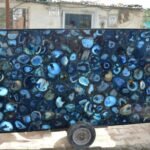 stone plus india blue agate slab/ tabletop