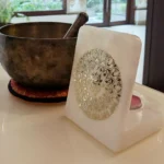 opulent homes alabaster l shape tealight mandala