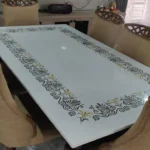 Marble Inlay Abalone Dining Tabletop - View 4