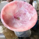 Rose Quartz Washbasin Round - View 2