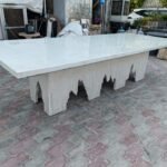 stone plus india celenite dining table