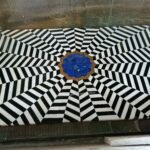 stone plus india black and white marble lapiz overlay tabletop