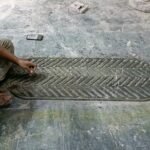 stone plus india black and white marble overlay console