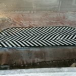 stone plus india black and white marble overlay console