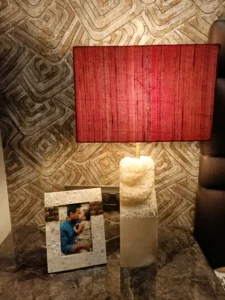 stone plus india white marble side table lamp