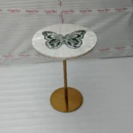 Selenite Table Butterfly Inlay - View 4