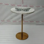 stone plus india selenite table butterfly inlay