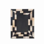 stone plus india black and brown petrified wood retro frame