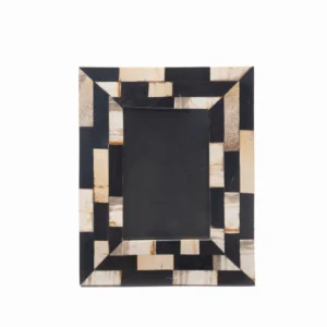 stone plus india black and brown petrified wood retro frame